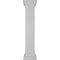 Ekena Millwork 8"W x 48"H Plain Newel Post with Peaked Capital & Base Trim (Installation kit included) NWL08X48PLP0B0 - alternate 3
